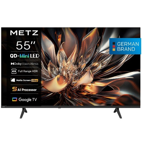 TV UHD METZ 55MNH7000 QLED GOOGLE TV MINI LED 120Hz 5ETH ΕΓΓΥΗΣΗ